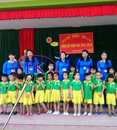 May đồng phục áo phông mầm non