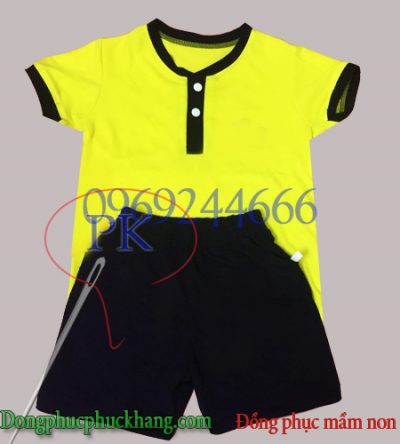 Đồng phục áo phông cổ tròn mầm non
